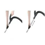 جاروبرقی دستی با لوله تلسکوپی و دسته ارگونومیک.